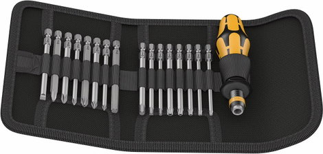 Wera Kraftform Kompakt 60 ESD ESD Bit csavarhúzó 1/4 (6,3 mm)