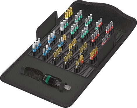 Wera Bit-Safe 61 BiTorsion 1 05057441001 Bit készlet 61 részes Egyeneshornyú, Kereszthornyú Phillips