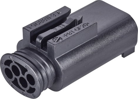 TE Connectivity Stift ház kábel AMP MQS Pólusok száma 4 1-967584-3 1 db 2. kép