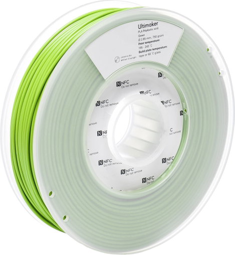 UltiMaker PLA - M0751 Green 750 - 211399 Ultimaker 3D nyomtatószál PLA műanyag 2.85 mm 750 g Zöld 1  3. kép