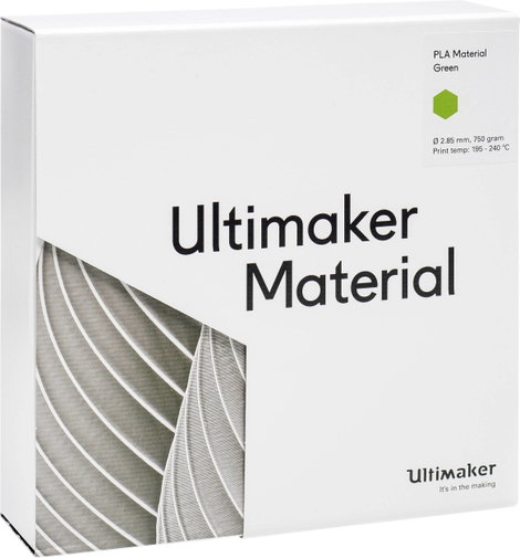 UltiMaker PLA - M0751 Green 750 - 211399 Ultimaker 3D nyomtatószál PLA műanyag 2.85 mm 750 g Zöld 1  4. kép