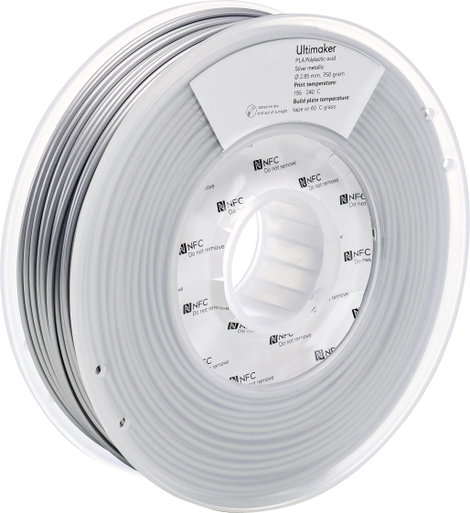 UltiMaker PLA - M0751 Silver Metallic 750 - 211399 Ultimaker 3D nyomtatószál PLA műanyag 2.85 mm 750 4. kép