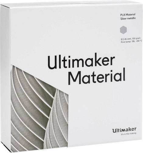 UltiMaker PLA - M0751 Silver Metallic 750 - 211399 Ultimaker 3D nyomtatószál PLA műanyag 2.85 mm 750 5. kép