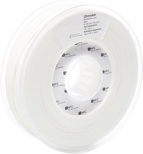 UltiMaker PLA - M0751 White 750 - 211399 Ultimaker 3D nyomtatószál PLA műanyag 2.85 mm 750 g Fehér 1 4. kép