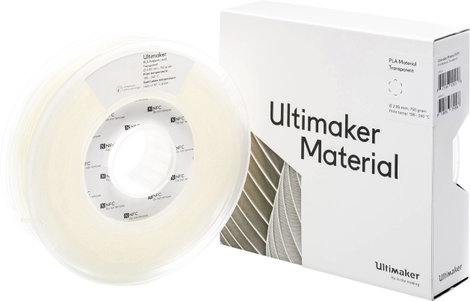 UltiMaker PLA - M0751 Transparent 750 - 211399 Ultimaker 3D nyomtatószál PLA műanyag 2.85 mm 750 g Á