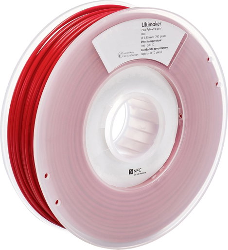 UltiMaker PLA - M0751 Red 750 - 211399 Ultimaker 3D nyomtatószál PLA műanyag 2.85 mm 750 g Piros 1 d 4. kép