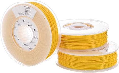 UltiMaker PLA - M0751 Yellow 750 - 211399 Ultimaker 3D nyomtatószál PLA műanyag 2.85 mm 750 g Sárga  3. kép