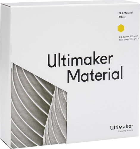 UltiMaker PLA - M0751 Yellow 750 - 211399 Ultimaker 3D nyomtatószál PLA műanyag 2.85 mm 750 g Sárga  5. kép
