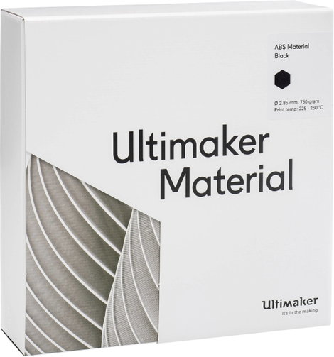 UltiMaker M2560 Black 750 Ultimaker 3D nyomtatószál ABS műanyag 2.85 mm 750 g Fekete 1 db 4. kép