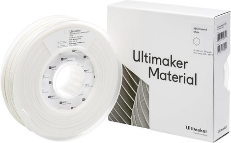 UltiMaker ABS - M2560 White 750 - 206127 Ultimaker 3D nyomtatószál ABS műanyag 2.85 mm 750 g Fehér 1