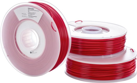 UltiMaker ABS - M2560 Red 750 - 206127 Ultimaker 3D nyomtatószál ABS műanyag 2.85 mm 750 g Piros 1 d 3. kép