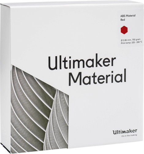 UltiMaker ABS - M2560 Red 750 - 206127 Ultimaker 3D nyomtatószál ABS műanyag 2.85 mm 750 g Piros 1 d 5. kép