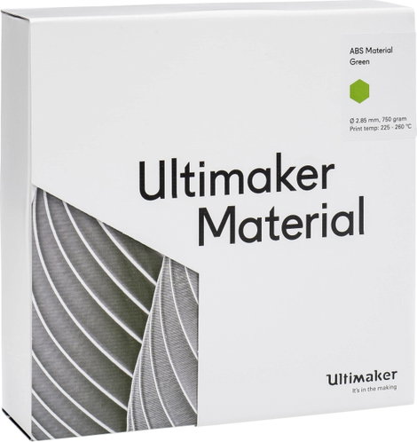 UltiMaker ABS - M2560 Green 750 - 206127 Ultimaker 3D nyomtatószál ABS műanyag 2.85 mm 750 g Zöld 1 5. kép