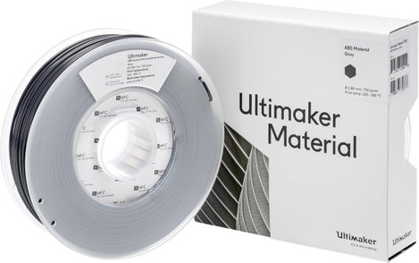 UltiMaker ABS - M2560 Gray 750 - 206127 Ultimaker 3D nyomtatószál ABS műanyag 2.85 mm 750 g Szürke 1