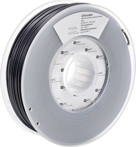 UltiMaker ABS - M2560 Gray 750 - 206127 Ultimaker 3D nyomtatószál ABS műanyag 2.85 mm 750 g Szürke 1 3. kép