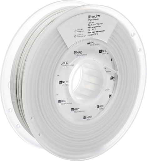 UltiMaker CPE - M0188 Light Gray 750 - 201273 Ultimaker 3D nyomtatószál CPE 2.85 mm 750 g Világosszü 4. kép