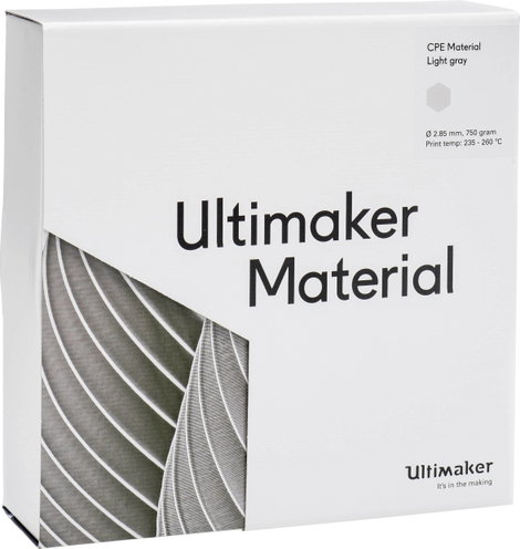 UltiMaker CPE - M0188 Light Gray 750 - 201273 Ultimaker 3D nyomtatószál CPE 2.85 mm 750 g Világosszü 5. kép
