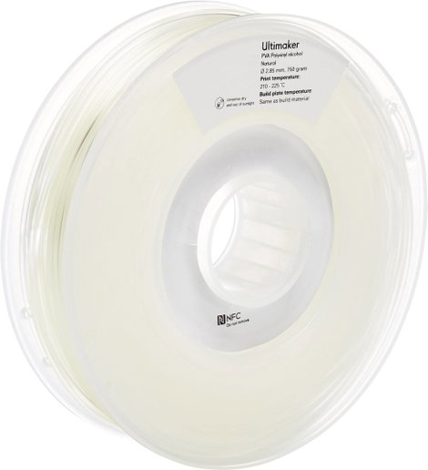 Ultimaker PVA - M0952 Natural 750 - 206127 3D nyomtatószál PVA műanyag 2.85 mm 750 g Átlátszó 1 db 4. kép