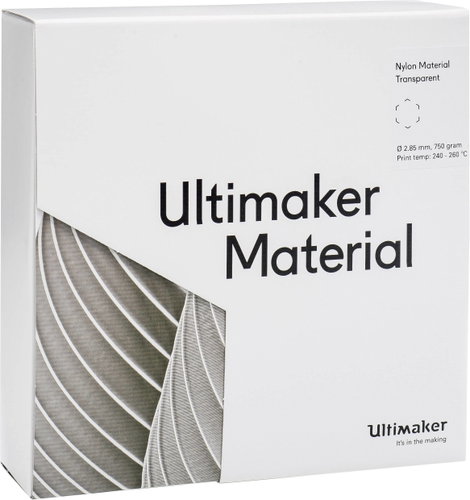 Ultimaker FIUM-NYLO-UM3T PAX - M2085 Transparent 750 - 215158 3D nyomtatószál PA (poliamid) 2.85 mm  4. kép
