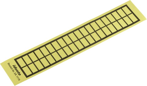 TE Connectivity 6-1768019-8 Kábel címke EK 19 x 11 mm Feliratozó mező színe: Sárga Etikettek száma: