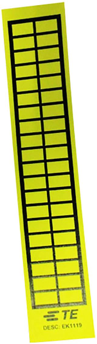 TE Connectivity 6-1768019-8 Kábel címke EK 19 x 11 mm Feliratozó mező színe: Sárga Etikettek száma: 2. kép