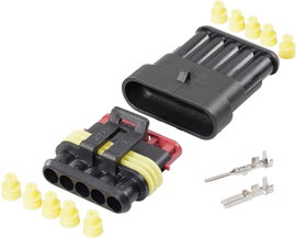 TE Connectivity Superseal készlet AMP-Superseal 1.5mm Series Pólusok száma 5 Raszterméret: 6 mm 30S0
