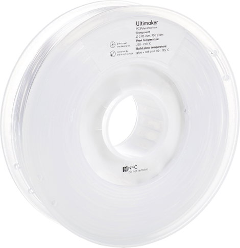 Ultimaker 8718836374876 PCA - M3577 Transparent 750 - 212674 3D nyomtatószál PC (polikarbonát) 2.85  2. kép