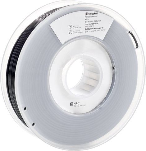 Ultimaker 8718836374883 PCA - M3577 Black 750 - 212674 3D nyomtatószál PC (polikarbonát) 2.85 mm 750 2. kép