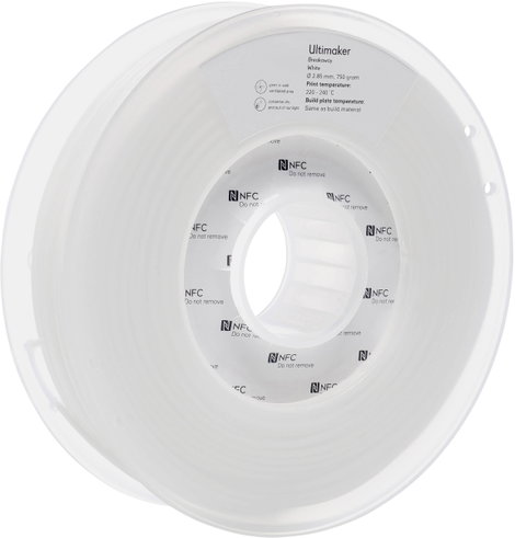 Ultimaker XP7102-1A1024 Breakaway 3D nyomtatószál 2.85 mm 750 g Fehér 1 db 6. kép