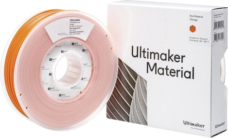 Ultimaker 1615 3D nyomtatószál PLA műanyag 2.85 mm 750 g Narancs 1 db