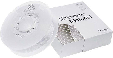UltiMaker 1643 Ultimaker 3D nyomtatószál CPE+ vegyileg ellenálló 2.85 mm 700 g Átlátszó 1 db 3. kép