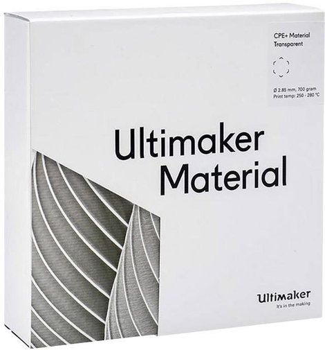 UltiMaker 1643 Ultimaker 3D nyomtatószál CPE+ vegyileg ellenálló 2.85 mm 700 g Átlátszó 1 db 4. kép