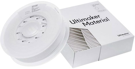 UltiMaker 1645 Ultimaker 3D nyomtatószál CPE+ vegyileg ellenálló 2.85 mm 700 g Fehér 1 db 3. kép