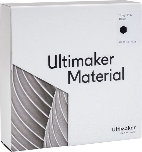 Ultimaker 202300 Tough PLA 3D nyomtatószál Tough PLA 2.85 mm 750 g Fekete 1 db 3. kép
