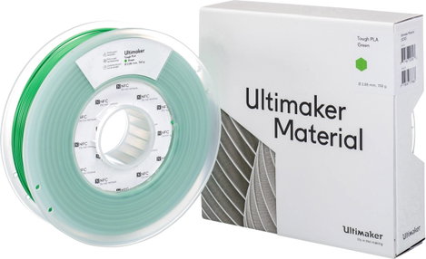 Ultimaker 202303 Tough PLA 3D nyomtatószál Tough PLA 2.85 mm 750 g Zöld 1 db