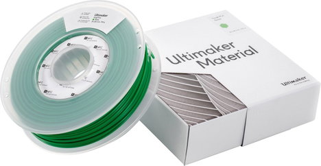 Ultimaker 202303 Tough PLA 3D nyomtatószál Tough PLA 2.85 mm 750 g Zöld 1 db 3. kép