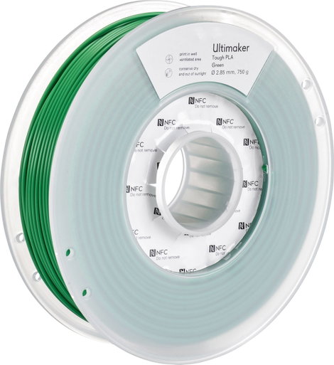 Ultimaker 202303 Tough PLA 3D nyomtatószál Tough PLA 2.85 mm 750 g Zöld 1 db 4. kép