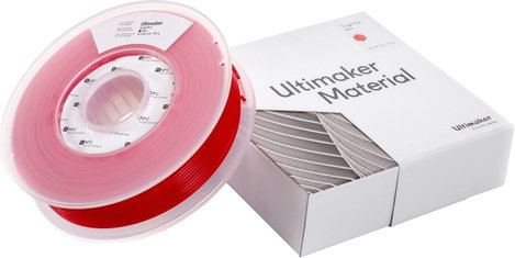 Ultimaker 202302 Tough PLA 3D nyomtatószál Tough PLA 2.85 mm 750 g Piros 1 db 2. kép