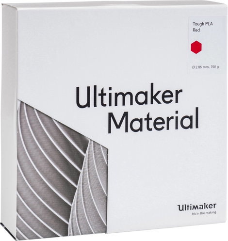 Ultimaker 202302 Tough PLA 3D nyomtatószál Tough PLA 2.85 mm 750 g Piros 1 db 4. kép