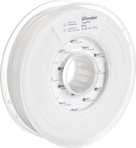 Ultimaker 202301 Tough PLA 3D nyomtatószál Tough PLA 2.85 mm 750 g Fehér 1 db 2. kép