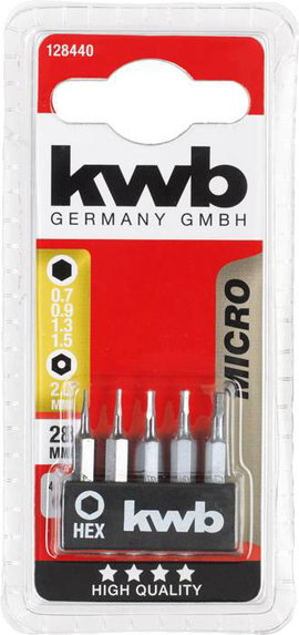 kwb 128440 128440 Bit készlet Acél 1 db