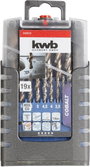 kwb 248920 Hss-Co Fém spirálfúró készlet 19 részes M35 DIN 338 Hengeres befogószár 1 db 2. bélyegkép