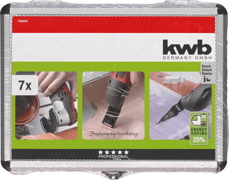 kwb 708000 Merülő fűrészlap készlet 7 részes 7 db 3. kép