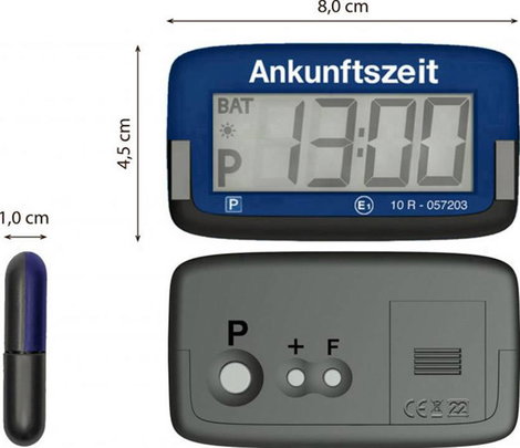 Elektronikus parkolóóra 800 x 45 x 10 mm öntapadós Needit ParkMicro PS1800 5. kép