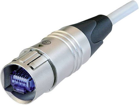 Neutrik NKE6S-3 RJ45 Hálózati kábel, patchkábel CAT 6 S/FTP 3.00 m Fehér 1 db