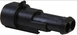 TE Connectivity Stift ház kábel AMP-Superseal 1.5mm Series Pólusok száma 2 Raszterméret: 6 mm 282104 2. kép