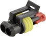 TE Connectivity Hüvelyház kábel AMP-Superseal 1.5mm Series Pólusok száma 2 Raszterméret: 6 mm 0-2820 bélyegkép