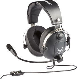 Thrustmaster ThrustMaster Gamer Over Ear headset Vezetékes Stereo Szürke, Fémes Hangerő szabályozás,