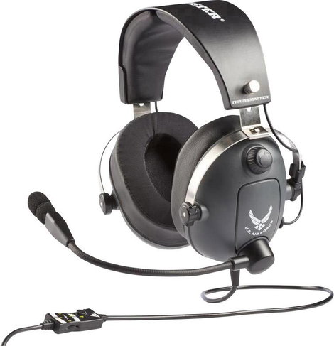 Thrustmaster ThrustMaster Gamer Over Ear headset Vezetékes Stereo Szürke, Fémes Hangerő szabályozás,