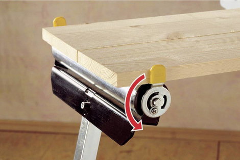 Wolfcraft 6119973 Hengeres állvány Állítható magasság, Kihajtható 60 kg 3.9 kg 1 db 2. kép